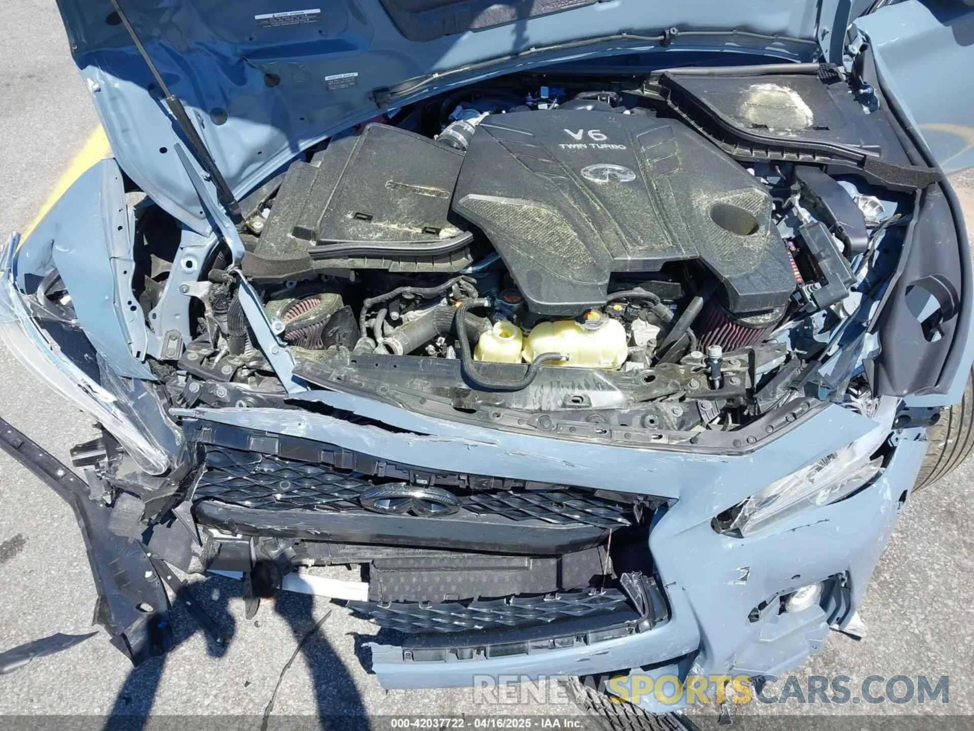 10 fotografías del automóvil dañado JN1FV7DP1MM850636 INFINITI Q50 2021