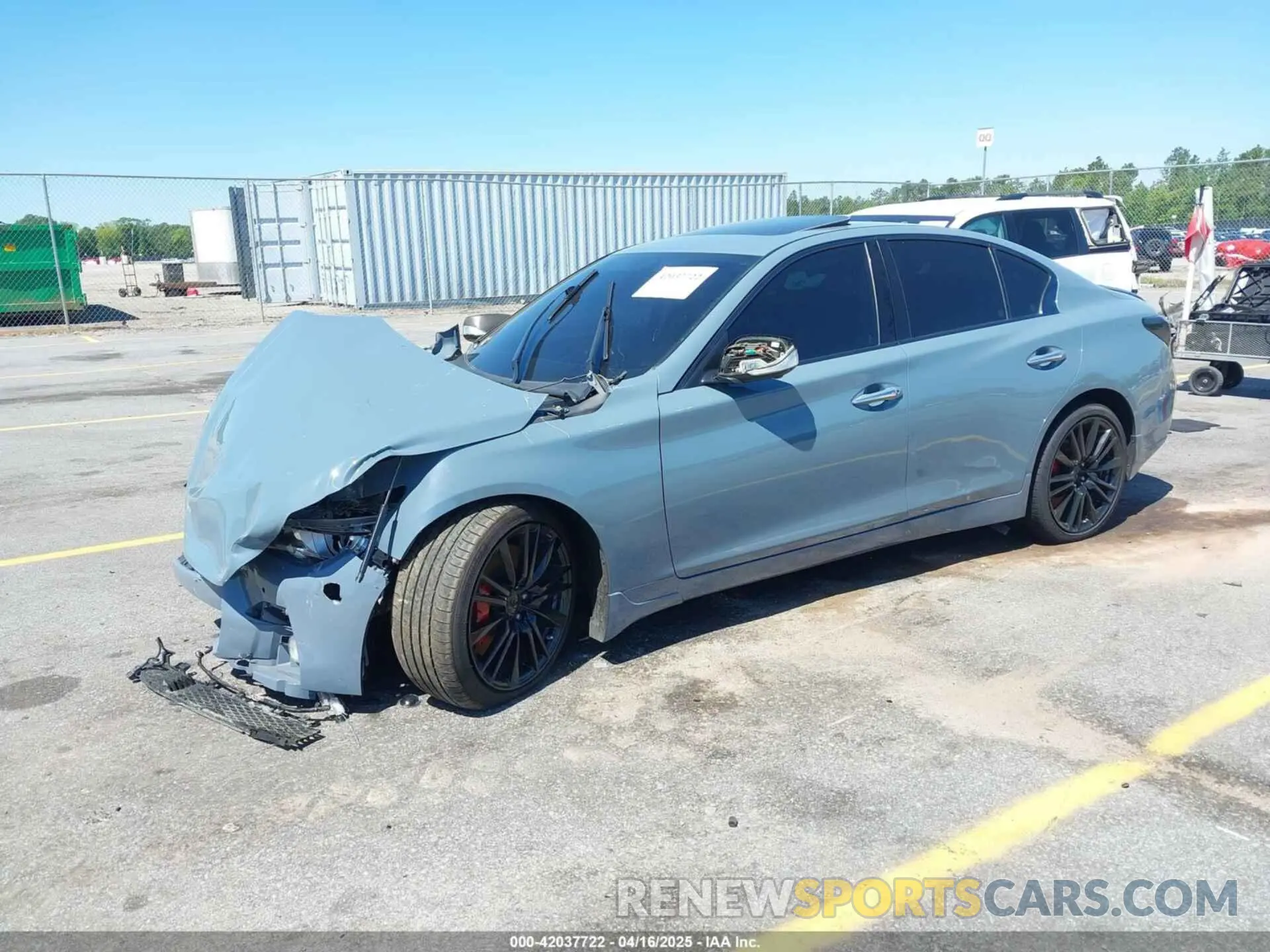 2 fotografías del automóvil dañado JN1FV7DP1MM850636 INFINITI Q50 2021