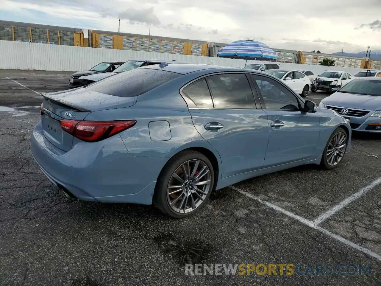 3 fotografías del automóvil dañado JN1FV7DP5MM850476 INFINITI Q50 2021
