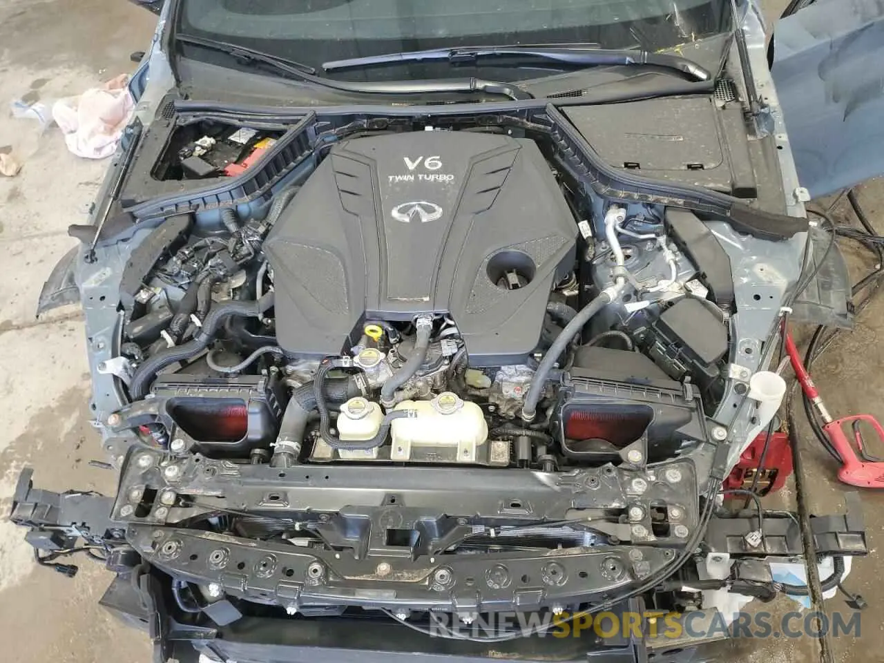 11 fotografías del automóvil dañado JN1FV7DR4MM880053 INFINITI Q50 2021