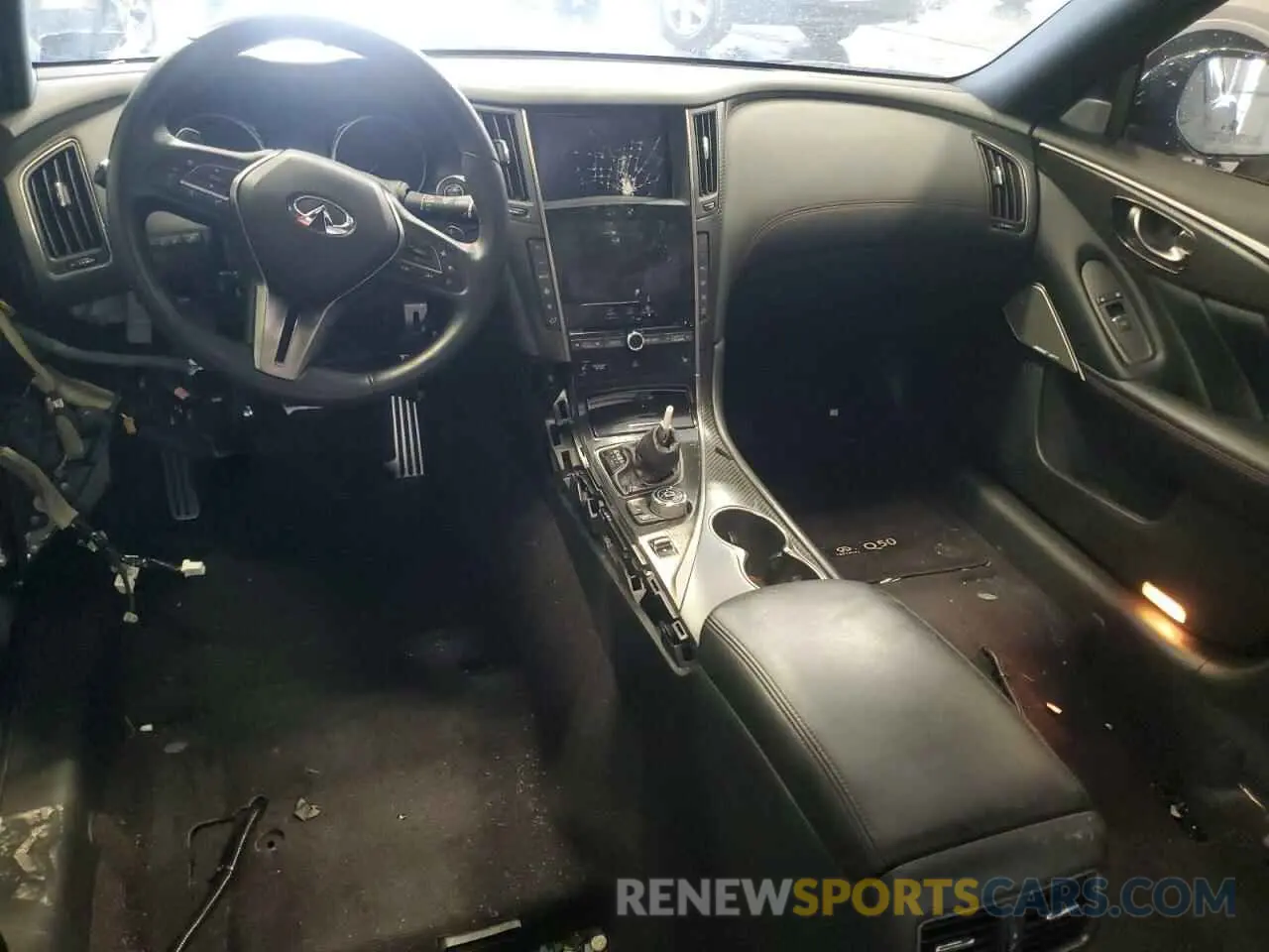 8 fotografías del automóvil dañado JN1FV7DR4MM880053 INFINITI Q50 2021