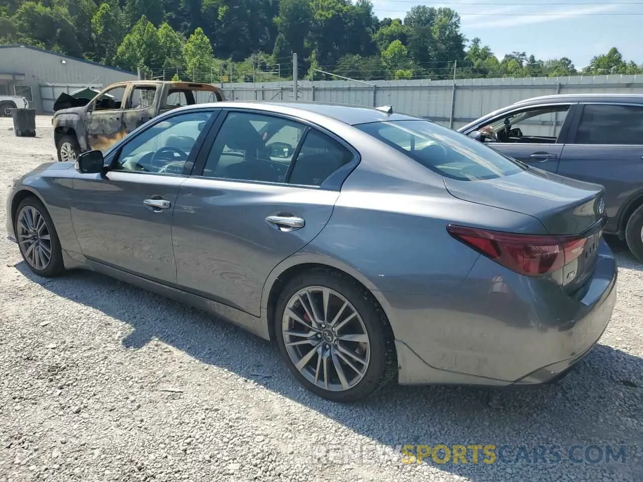 2 fotografías del automóvil dañado JN1FV7DRXMM880364 INFINITI Q50 2021