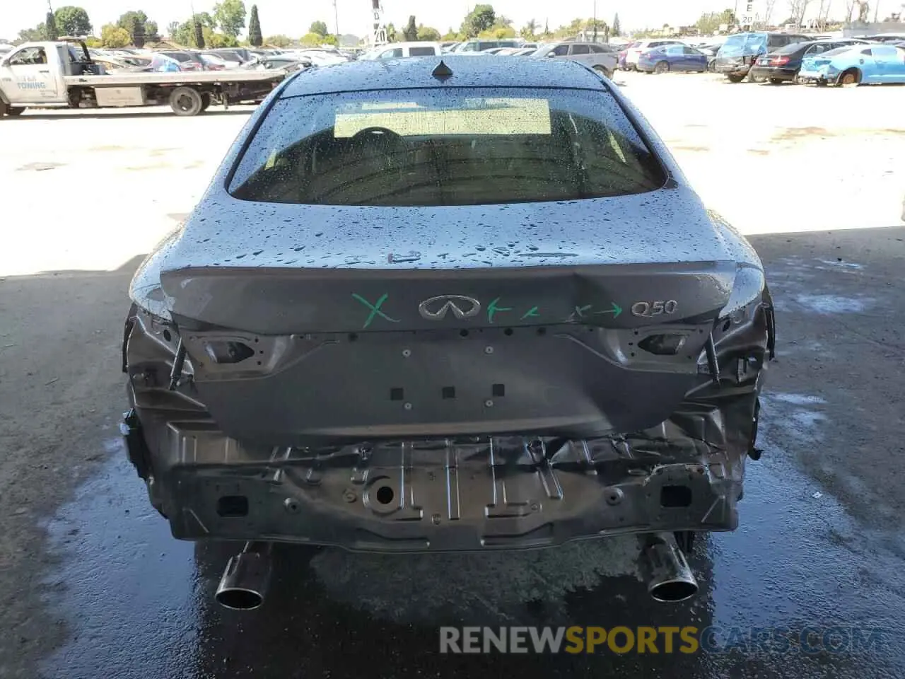 6 fotografías del automóvil dañado JN1EV7BP1NM310610 INFINITI Q50 2022