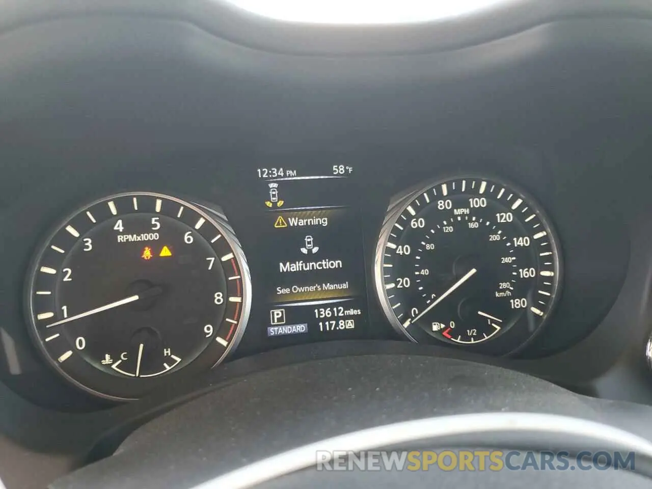 9 fotografías del automóvil dañado JN1EV7BP1NM310610 INFINITI Q50 2022