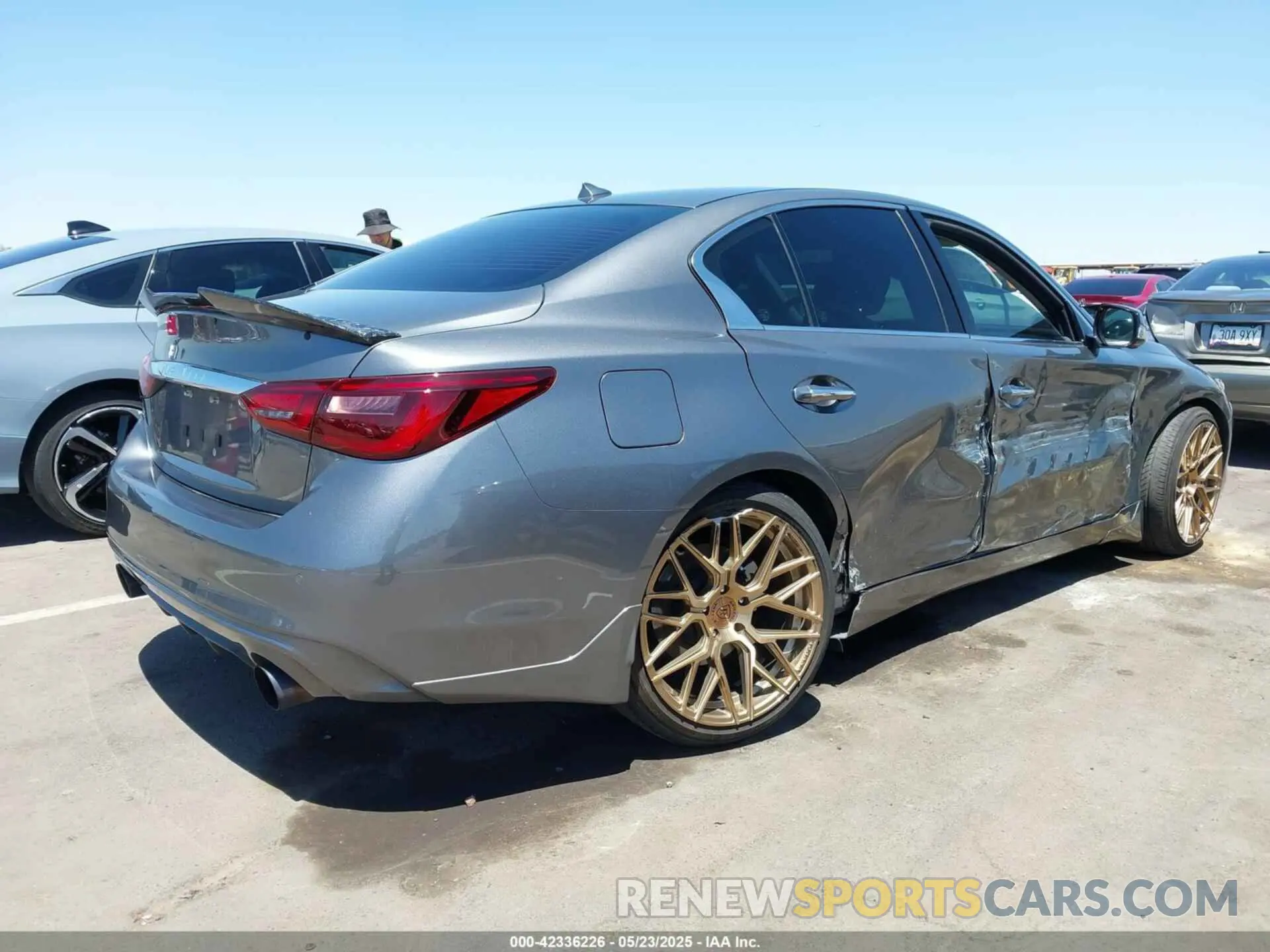 4 fotografías del automóvil dañado JN1EV7BP1NM311451 INFINITI Q50 2022