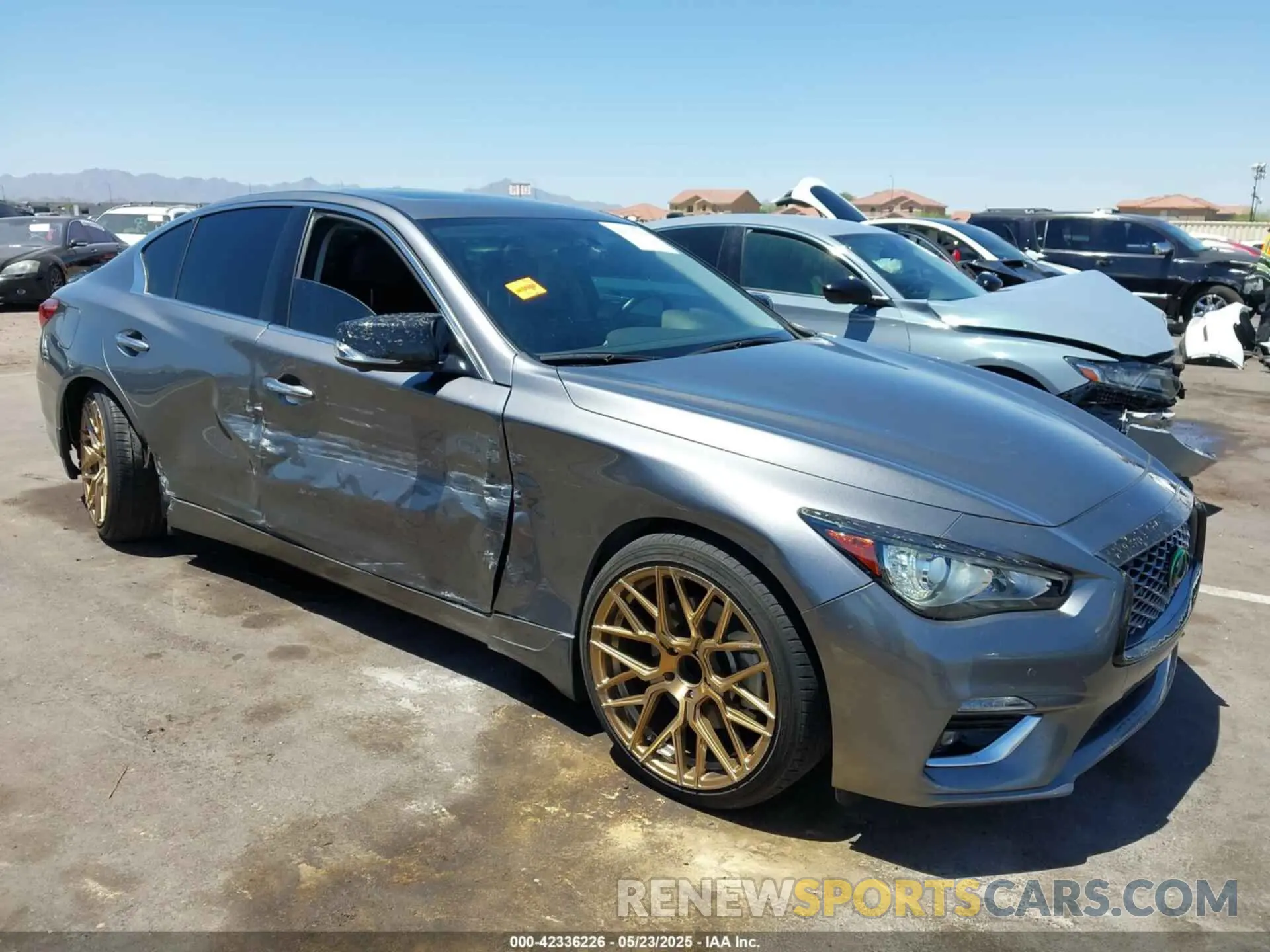 6 fotografías del automóvil dañado JN1EV7BP1NM311451 INFINITI Q50 2022