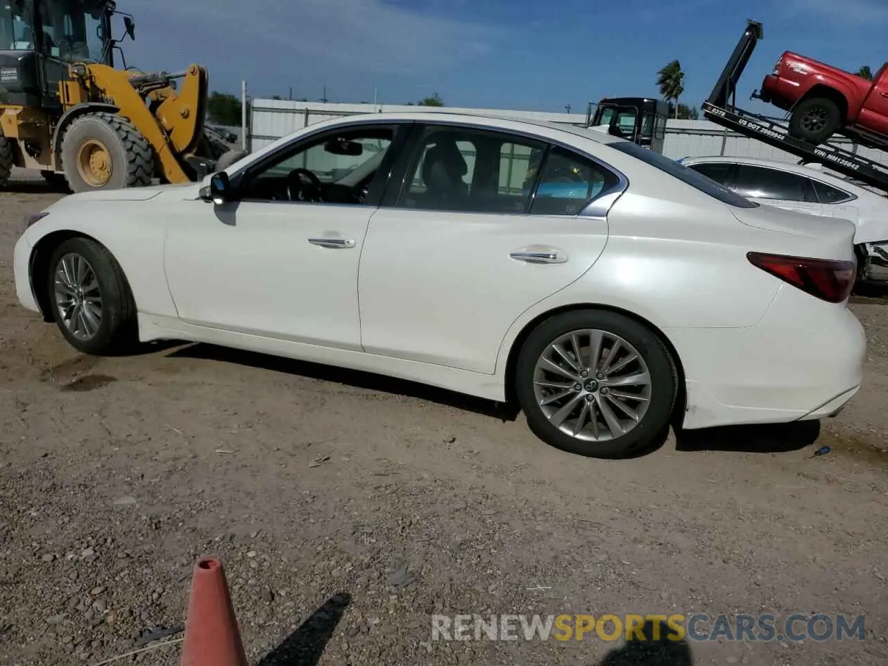 2 fotografías del automóvil dañado JN1EV7BP2NM310423 INFINITI Q50 2022