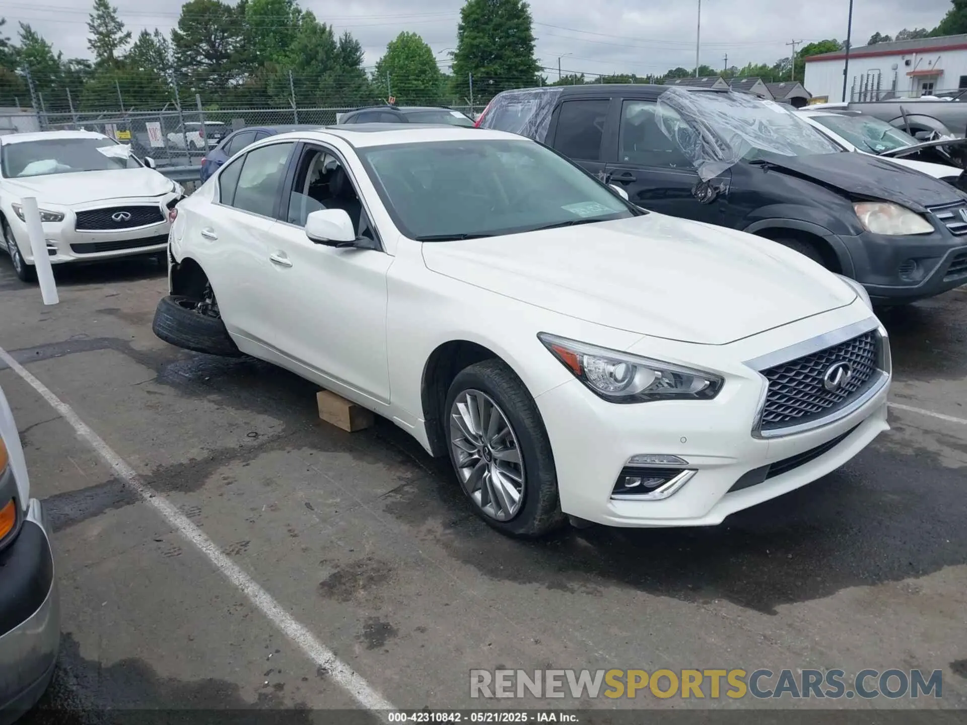 1 fotografías del automóvil dañado JN1EV7BP2NM311118 INFINITI Q50 2022