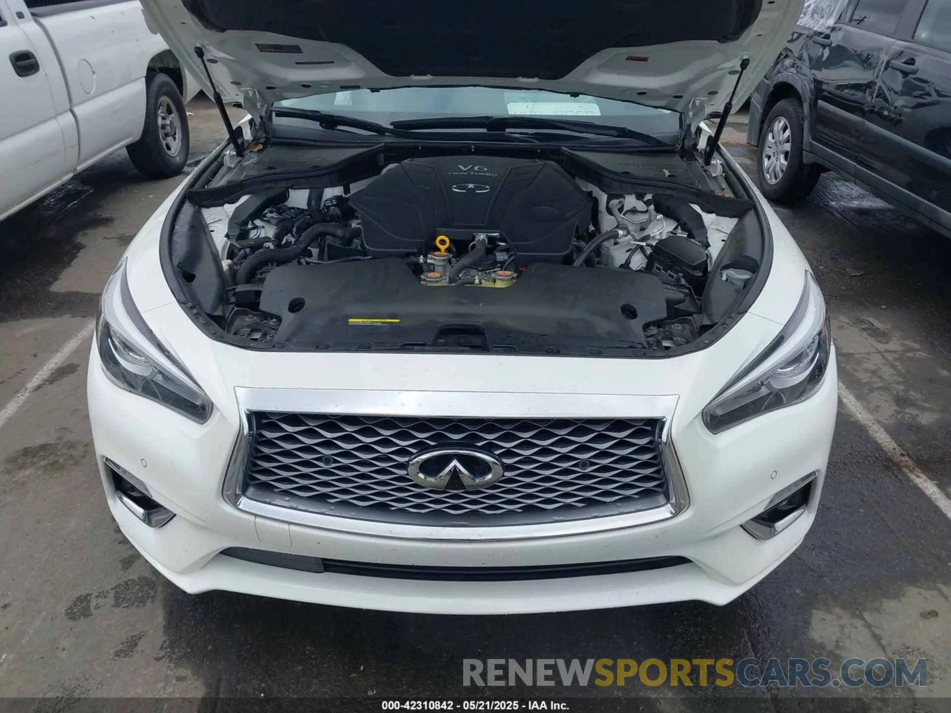 10 fotografías del automóvil dañado JN1EV7BP2NM311118 INFINITI Q50 2022