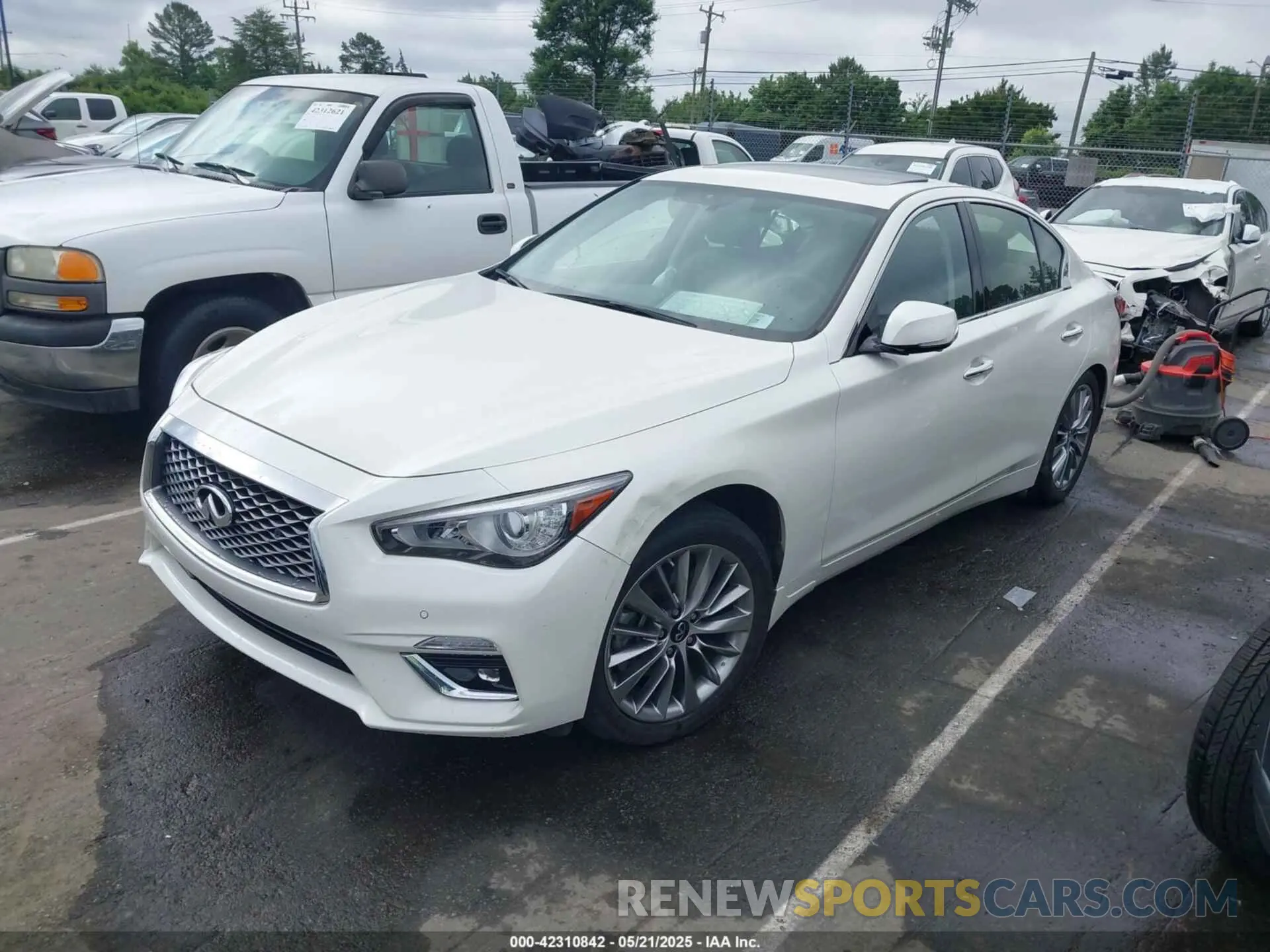 2 fotografías del automóvil dañado JN1EV7BP2NM311118 INFINITI Q50 2022