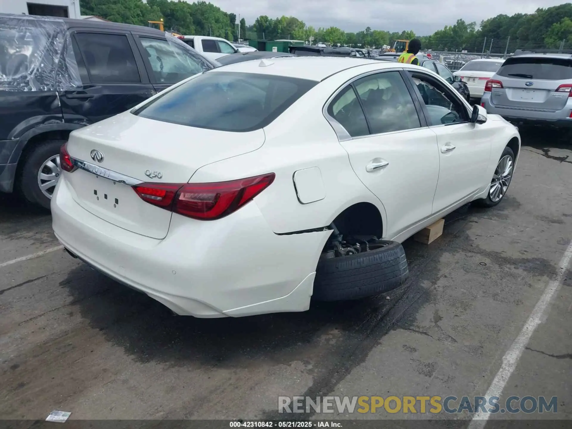 4 fotografías del automóvil dañado JN1EV7BP2NM311118 INFINITI Q50 2022