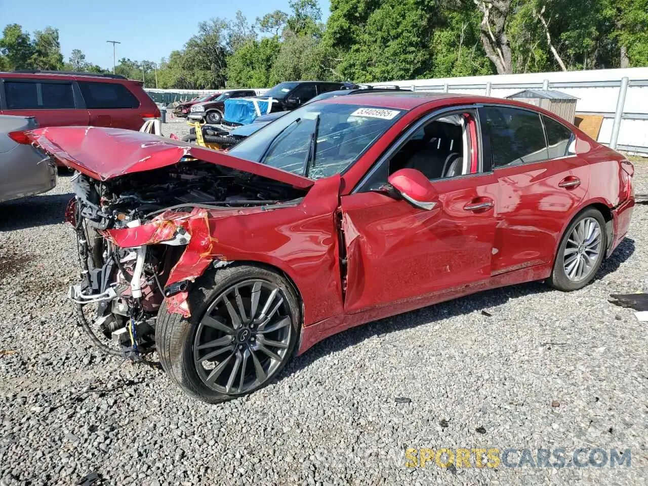 1 fotografías del automóvil dañado JN1EV7BP8NM310295 INFINITI Q50 2022