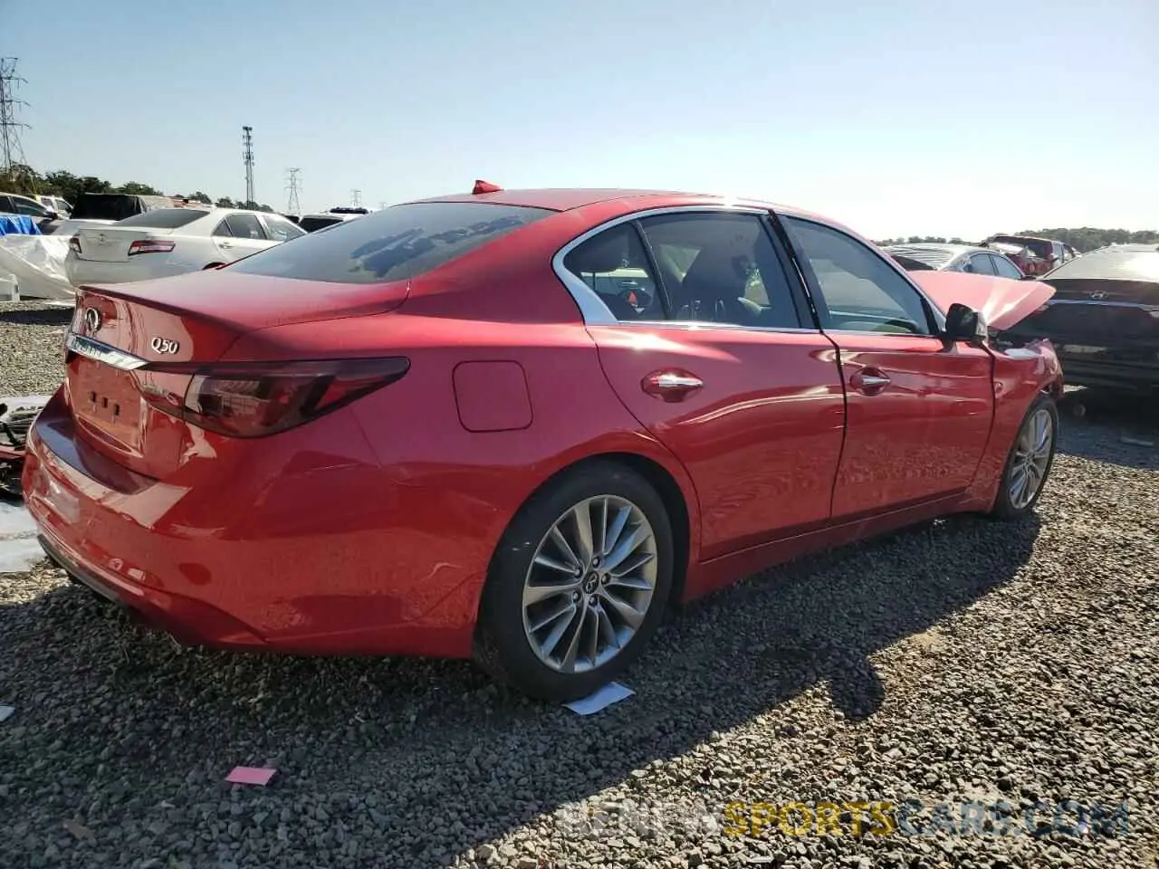 3 fotografías del automóvil dañado JN1EV7BP8NM310295 INFINITI Q50 2022