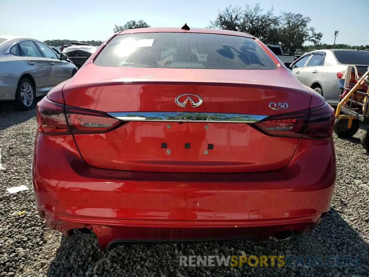 6 fotografías del automóvil dañado JN1EV7BP8NM310295 INFINITI Q50 2022