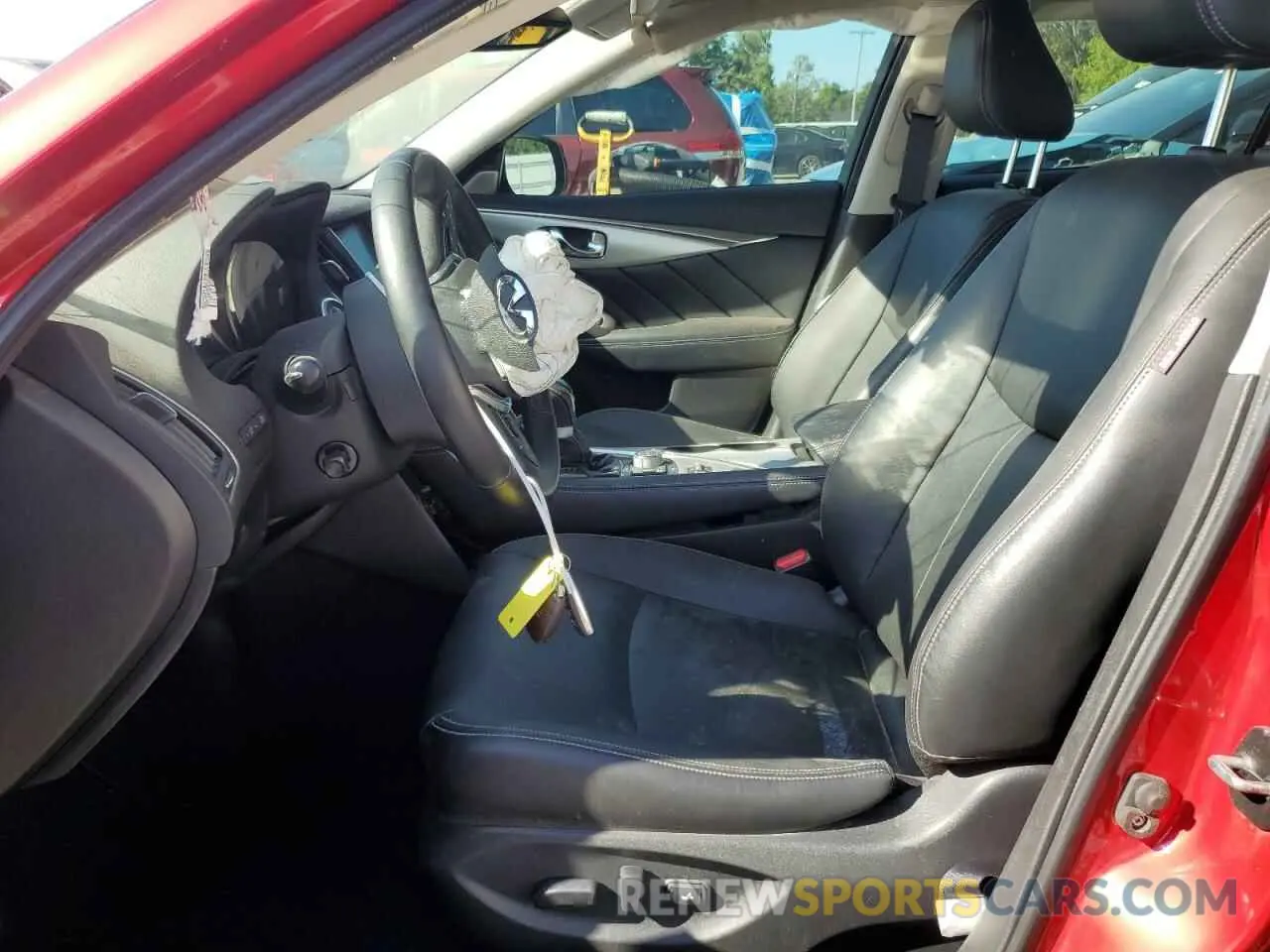 7 fotografías del automóvil dañado JN1EV7BP8NM310295 INFINITI Q50 2022