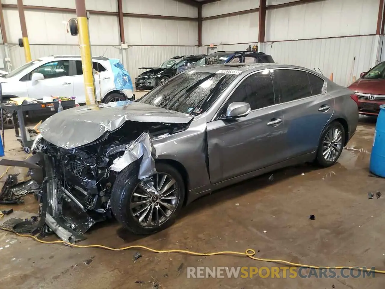 1 fotografías del automóvil dañado JN1EV7BR4NM342033 INFINITI Q50 2022