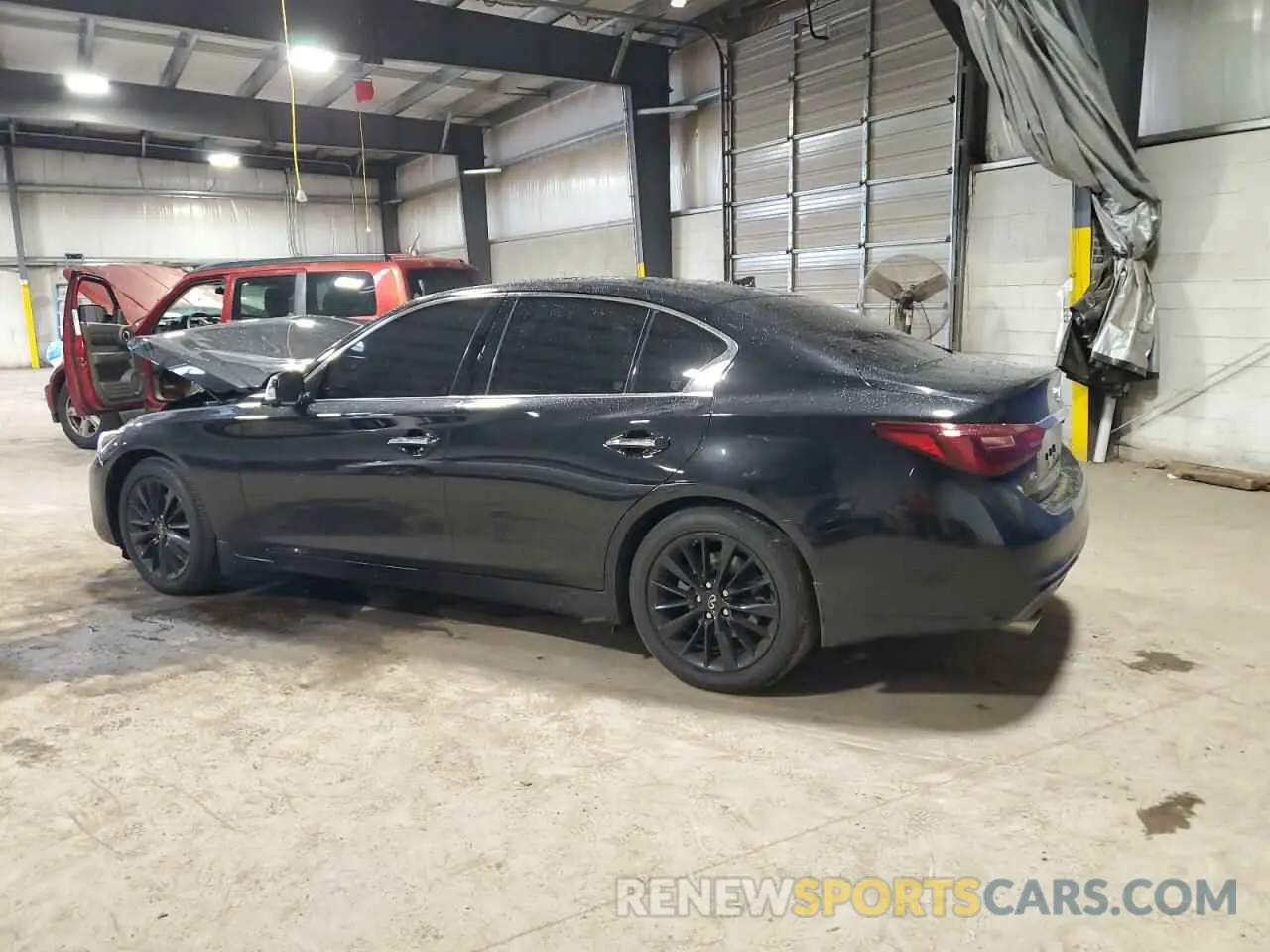 2 fotografías del automóvil dañado JN1EV7BR8NM340673 INFINITI Q50 2022