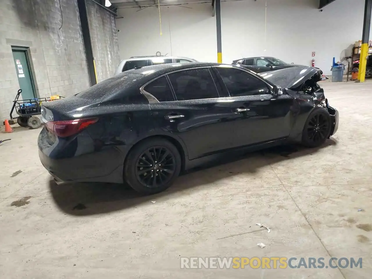3 fotografías del automóvil dañado JN1EV7BR8NM340673 INFINITI Q50 2022