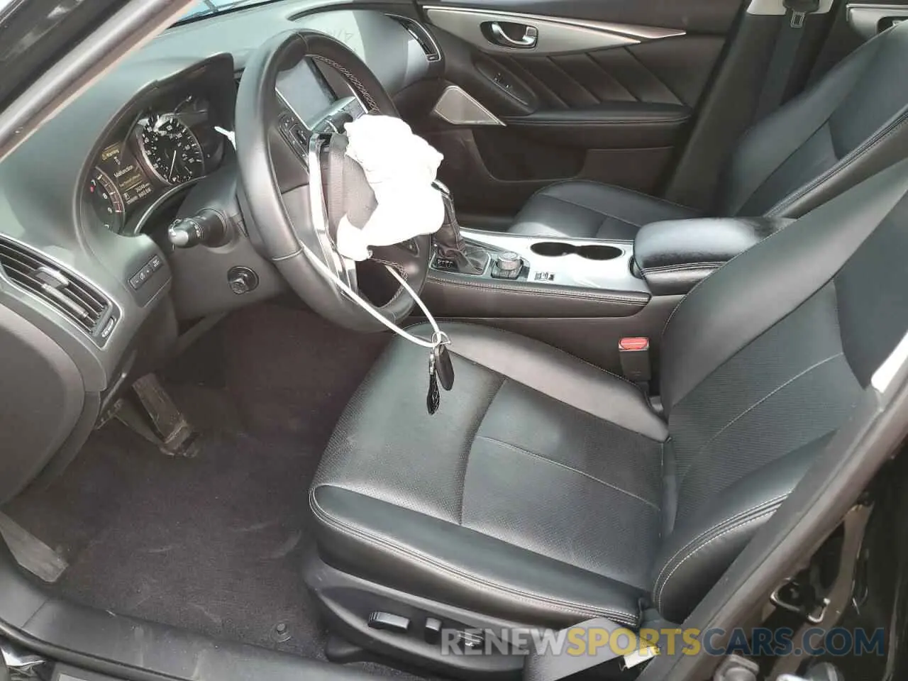 7 fotografías del automóvil dañado JN1EV7BR8NM340673 INFINITI Q50 2022