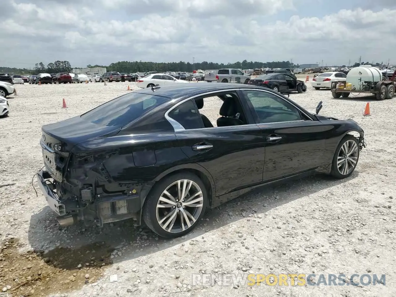 3 fotografías del automóvil dañado JN1EV7CP8NM310019 INFINITI Q50 2022