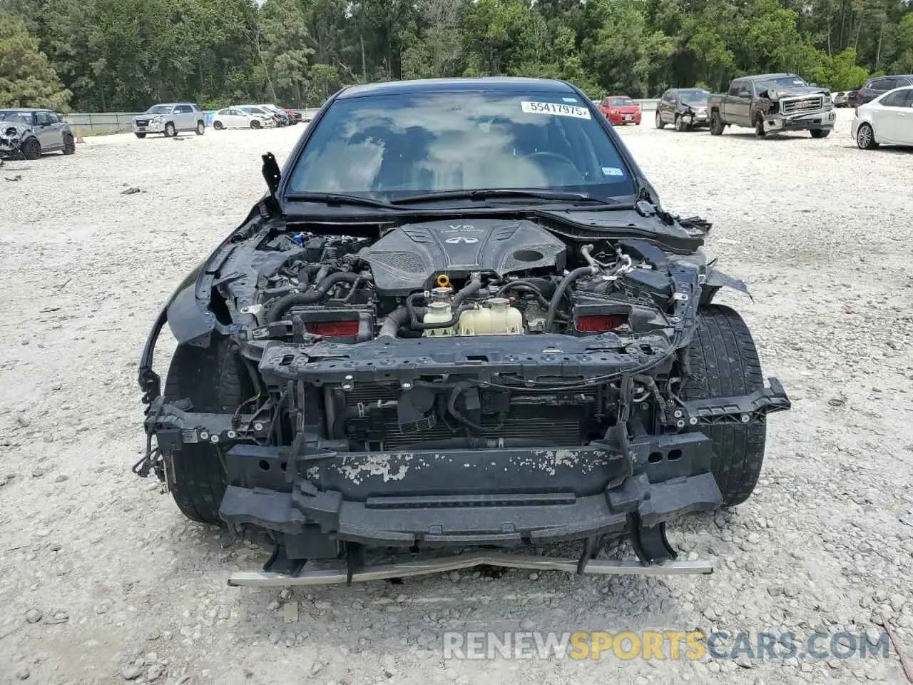 5 fotografías del automóvil dañado JN1EV7CP8NM310019 INFINITI Q50 2022