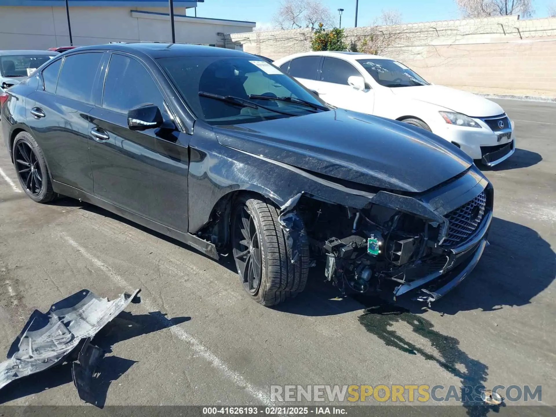 1 fotografías del automóvil dañado JN1EV7CPXNM310281 INFINITI Q50 2022