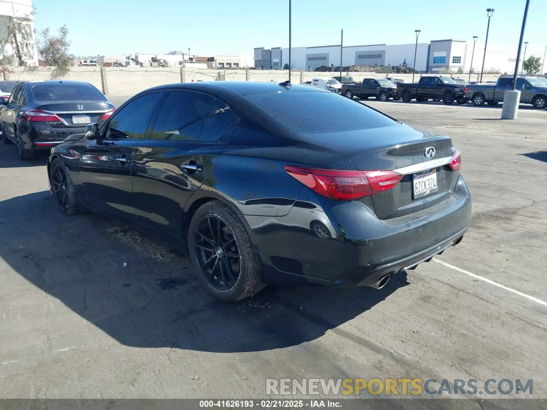 3 fotografías del automóvil dañado JN1EV7CPXNM310281 INFINITI Q50 2022