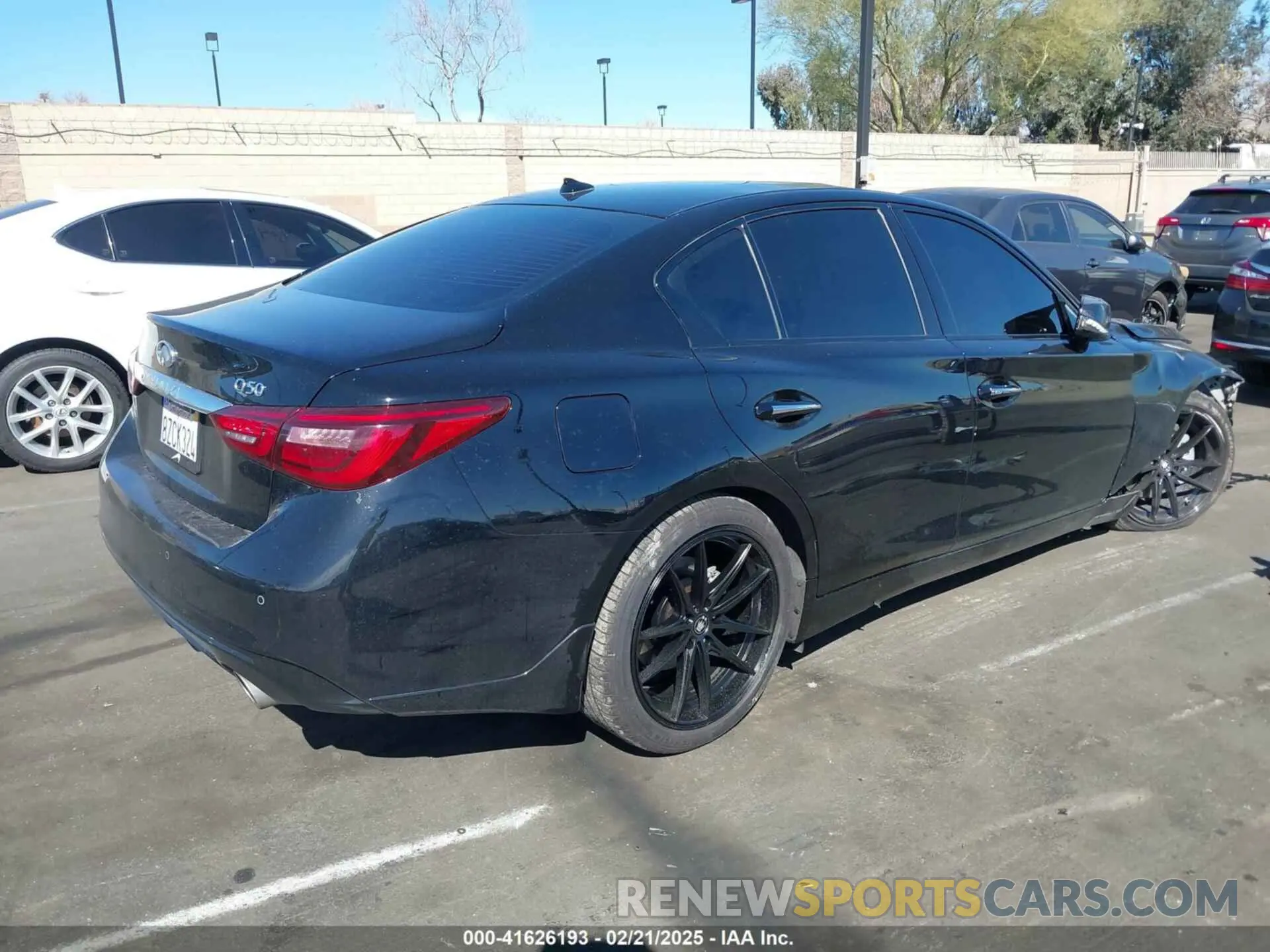 4 fotografías del automóvil dañado JN1EV7CPXNM310281 INFINITI Q50 2022