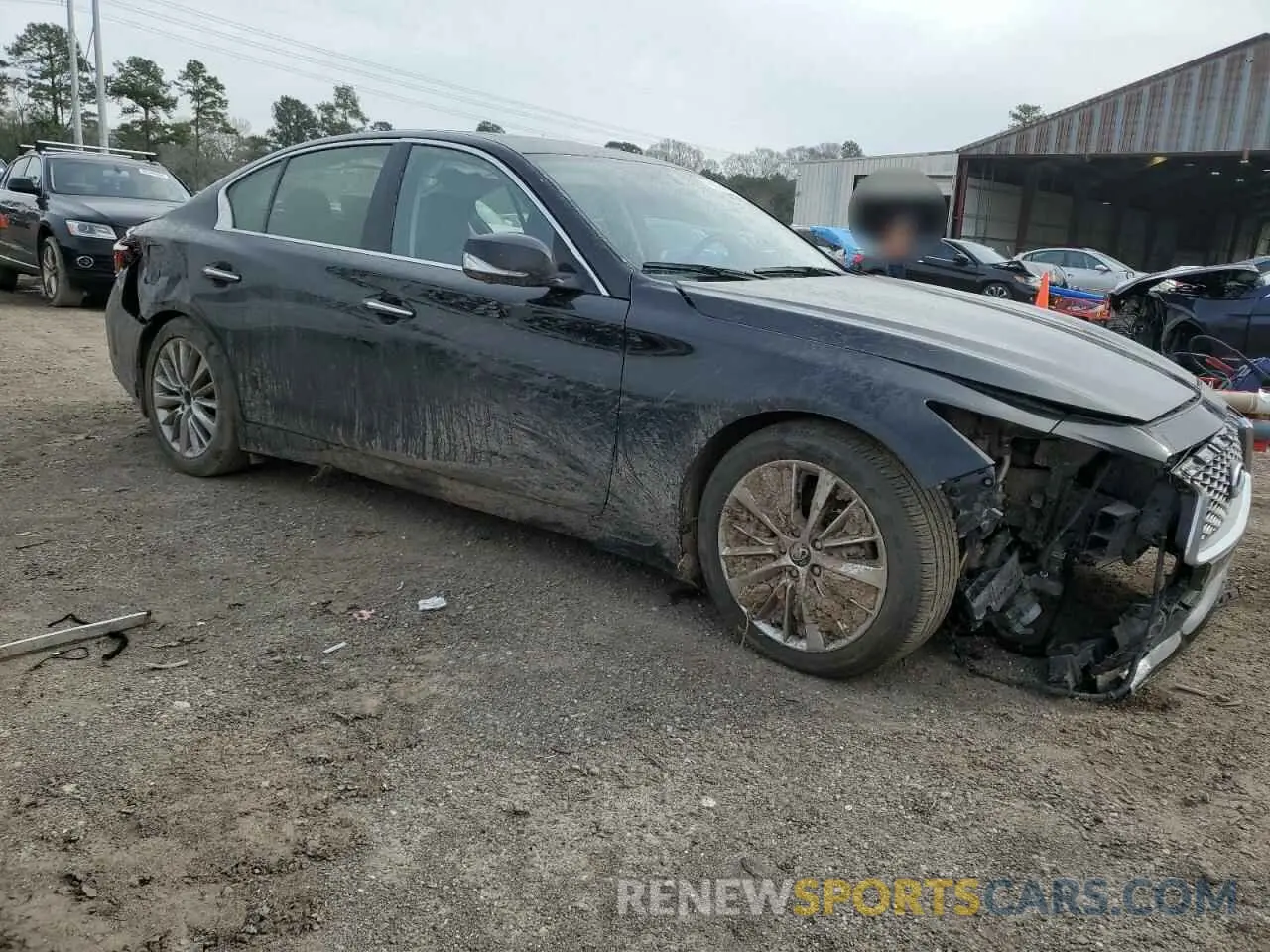 4 fotografías del automóvil dañado JN1EV7BP5PM510800 INFINITI Q50 2023