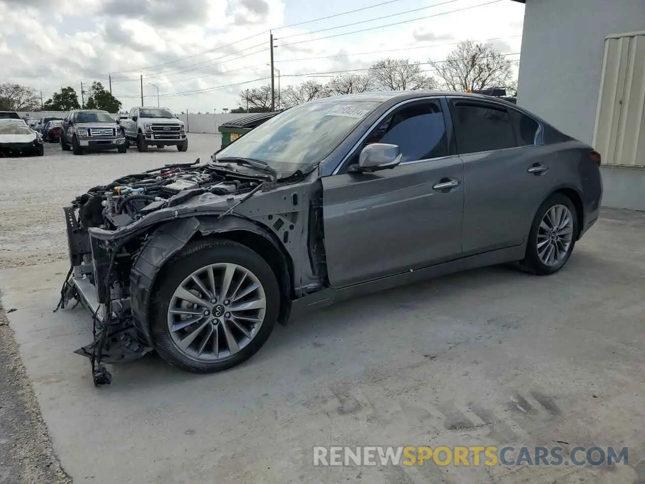 1 fotografías del automóvil dañado JN1EV7BP9PM510525 INFINITI Q50 2023