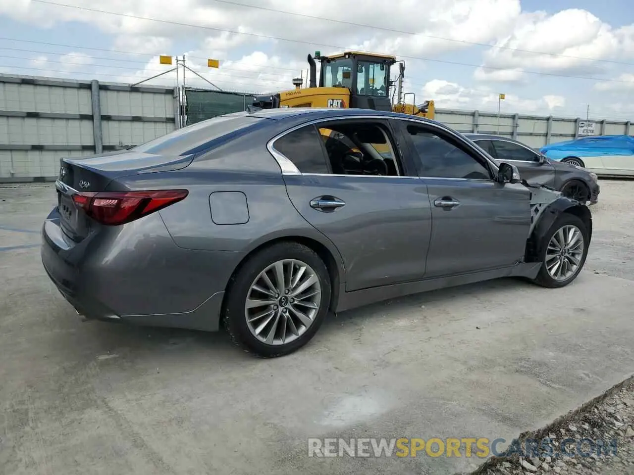 3 fotografías del automóvil dañado JN1EV7BP9PM510525 INFINITI Q50 2023
