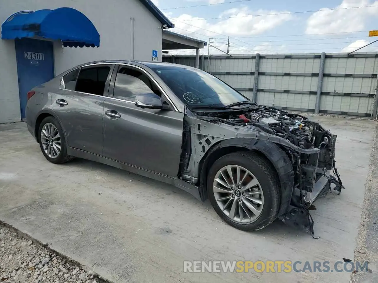 4 fotografías del automóvil dañado JN1EV7BP9PM510525 INFINITI Q50 2023