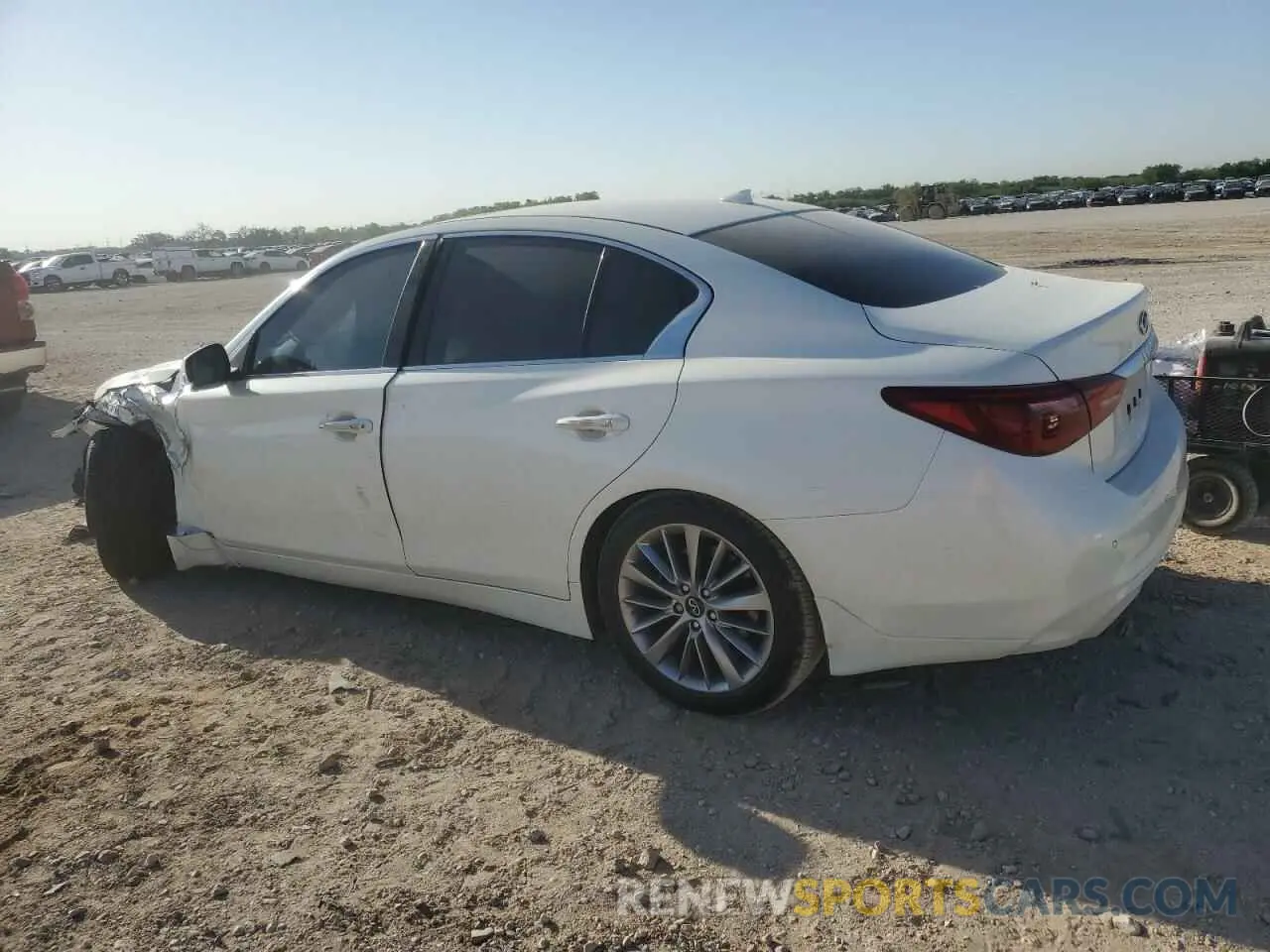2 fotografías del automóvil dañado JN1EV7BP9PM512260 INFINITI Q50 2023