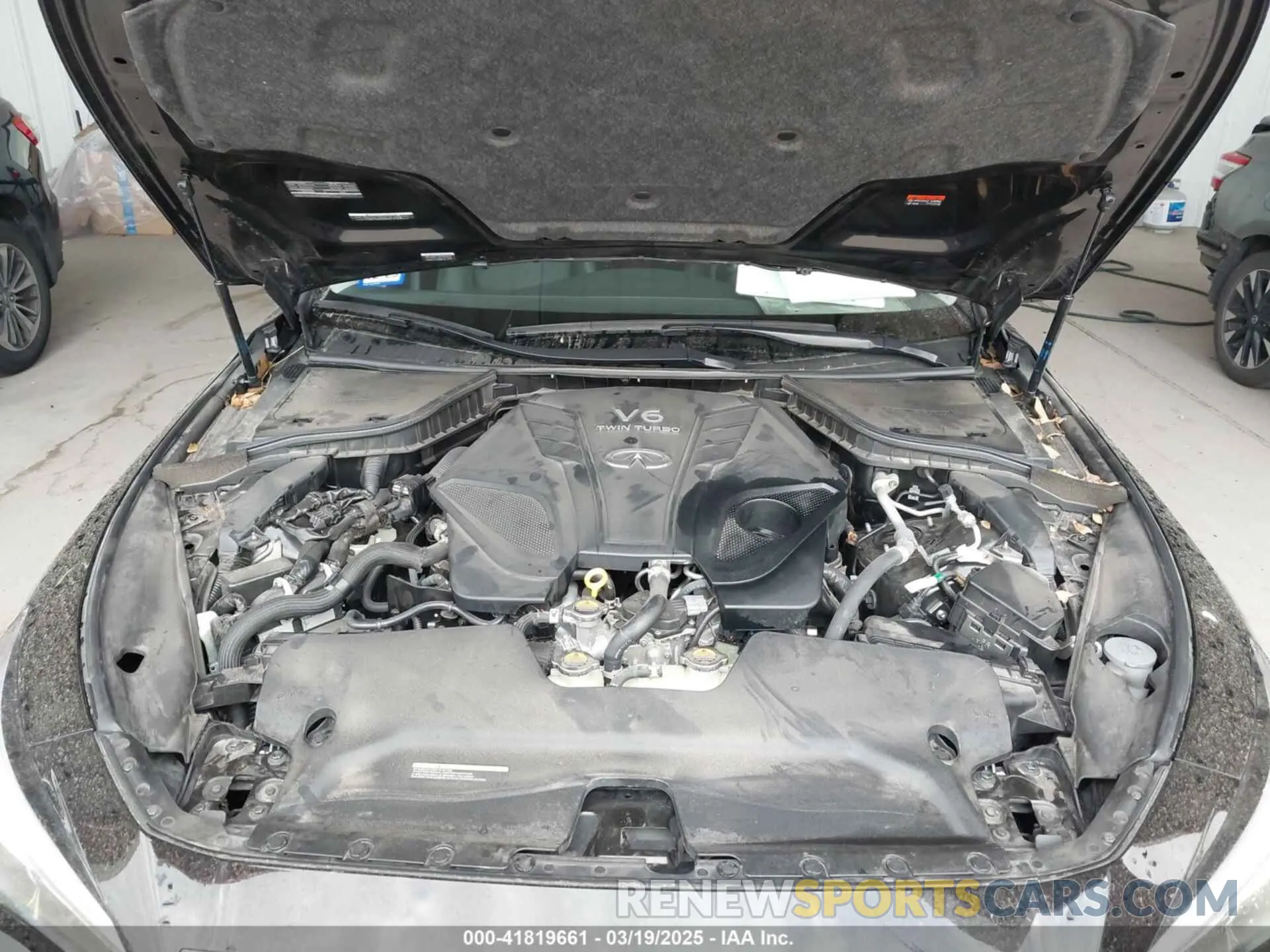 10 fotografías del automóvil dañado JN1EV7BPXPM512588 INFINITI Q50 2023