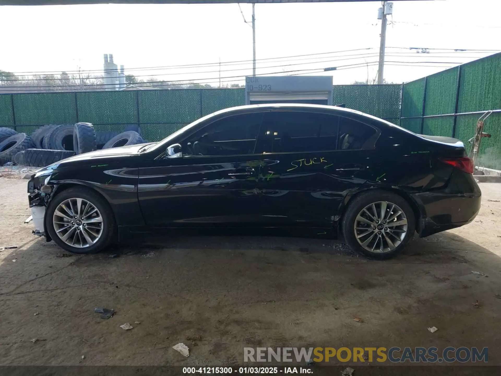 15 fotografías del automóvil dañado JN1EV7BR0PM542376 INFINITI Q50 2023