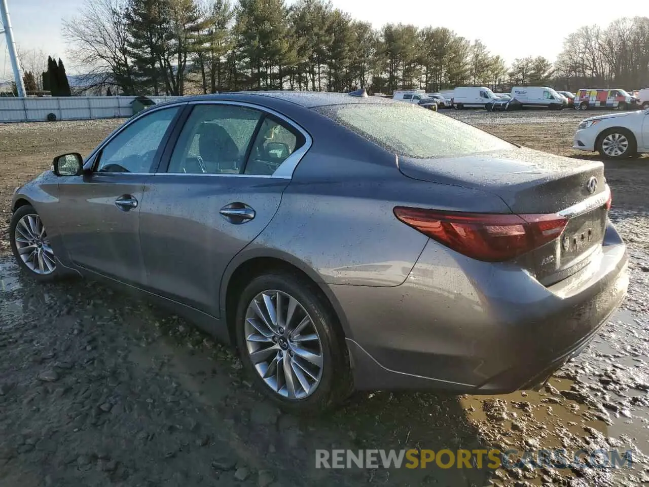 2 fotografías del automóvil dañado JN1EV7BR1PM543228 INFINITI Q50 2023