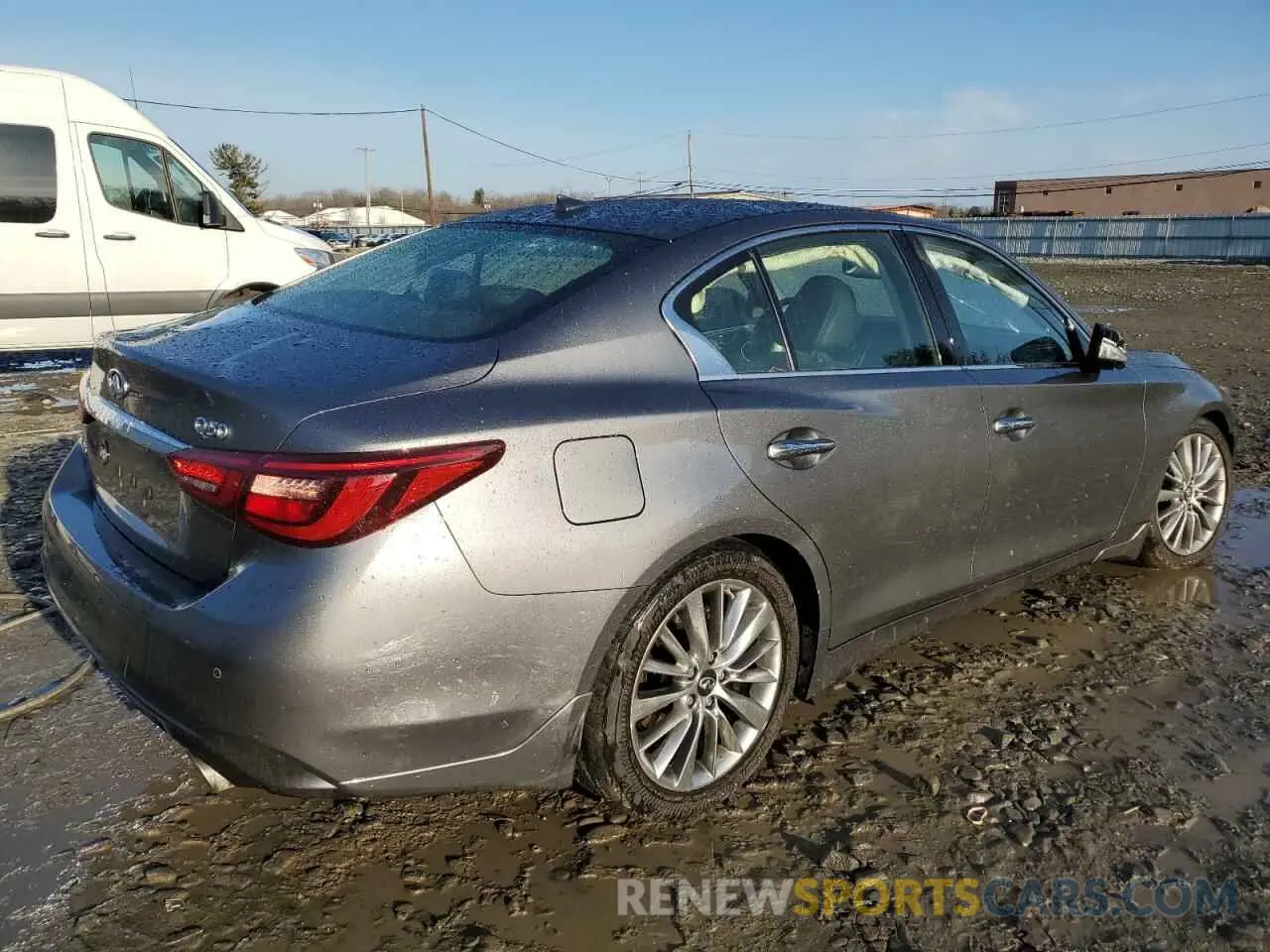 3 fotografías del automóvil dañado JN1EV7BR1PM543228 INFINITI Q50 2023