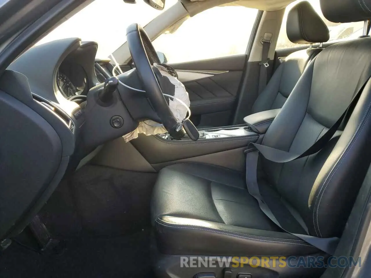 7 fotografías del automóvil dañado JN1EV7BR1PM543228 INFINITI Q50 2023