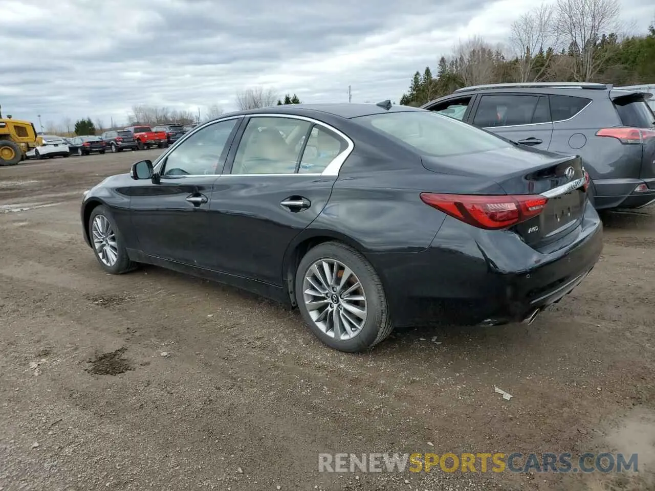 2 fotografías del automóvil dañado JN1EV7BR1PM543584 INFINITI Q50 2023