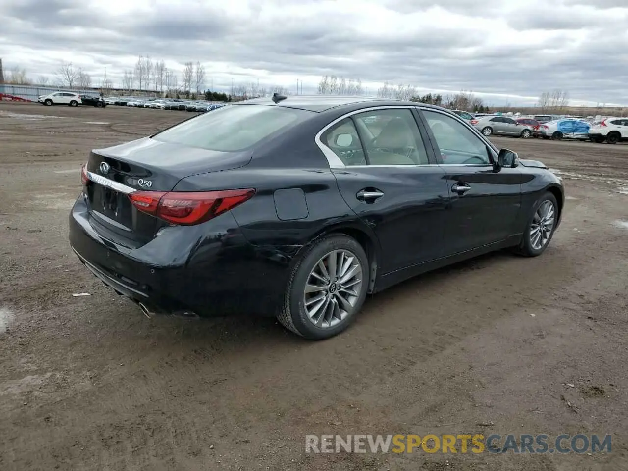 3 fotografías del automóvil dañado JN1EV7BR1PM543584 INFINITI Q50 2023