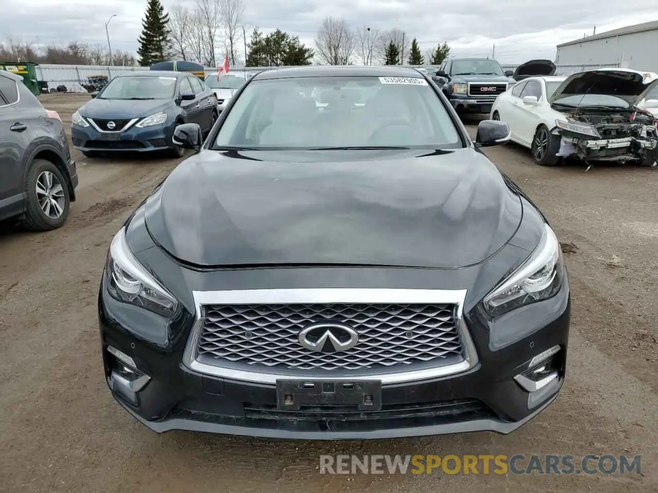 5 fotografías del automóvil dañado JN1EV7BR1PM543584 INFINITI Q50 2023