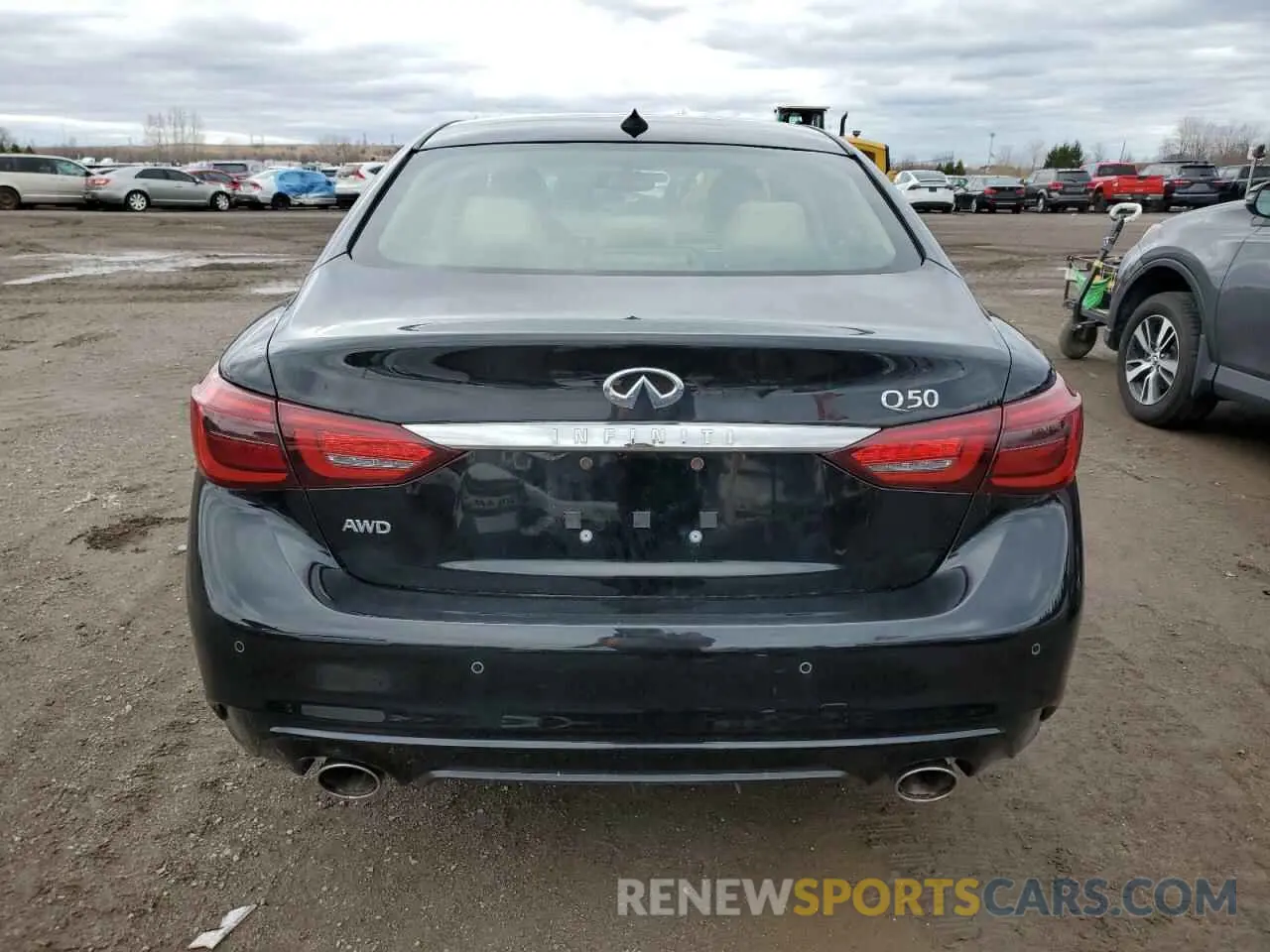 6 fotografías del automóvil dañado JN1EV7BR1PM543584 INFINITI Q50 2023