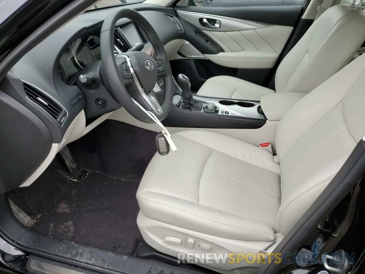 7 fotografías del automóvil dañado JN1EV7BR1PM543584 INFINITI Q50 2023
