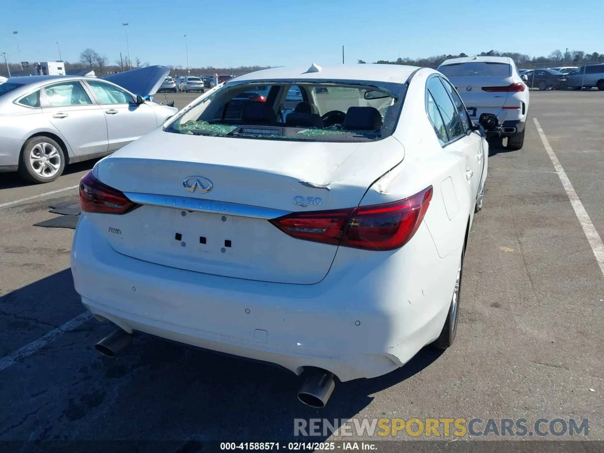 4 fotografías del automóvil dañado JN1EV7BRXPM542112 INFINITI Q50 2023