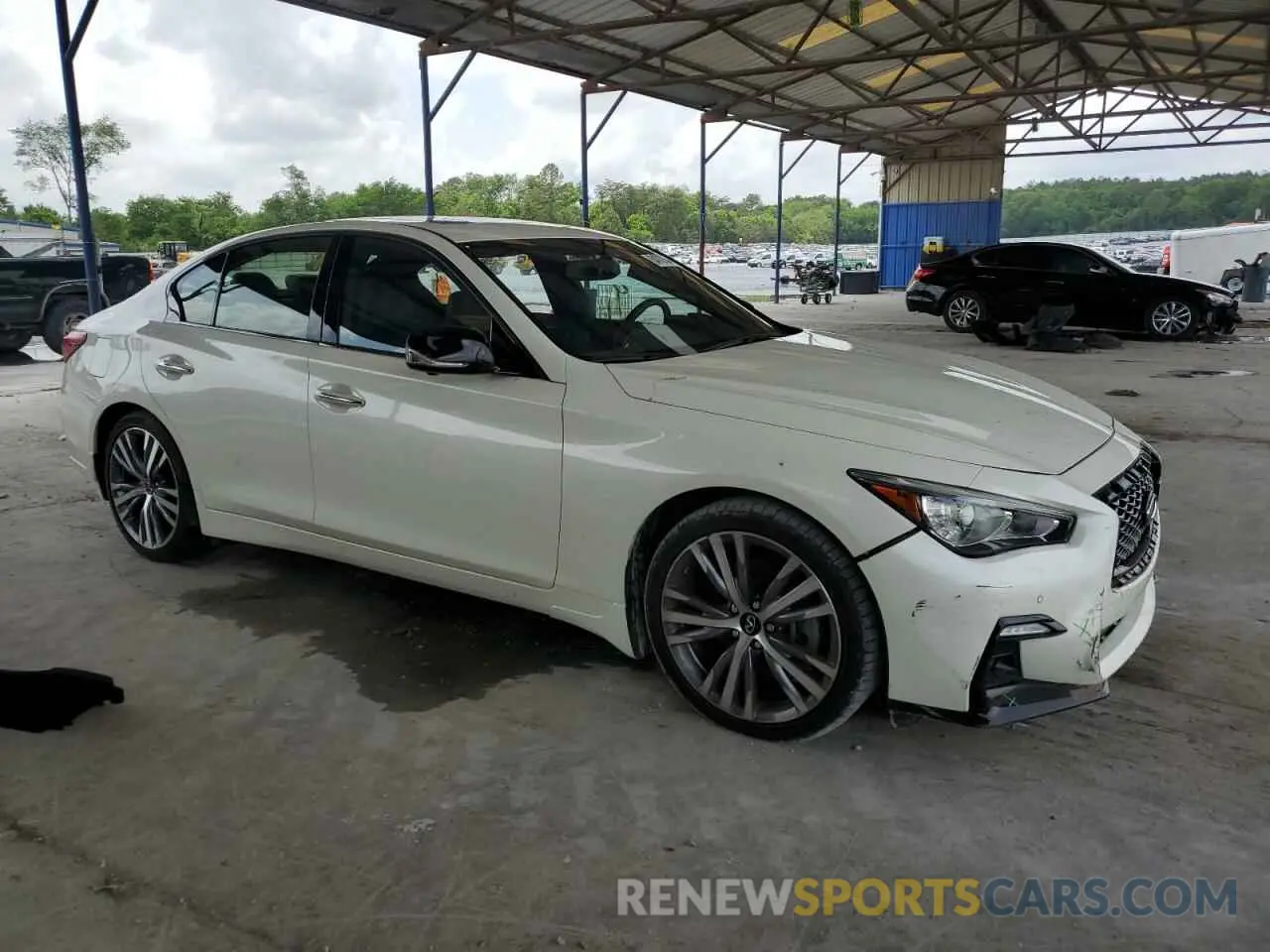 4 fotografías del automóvil dañado JN1EV7CP4PM510947 INFINITI Q50 2023