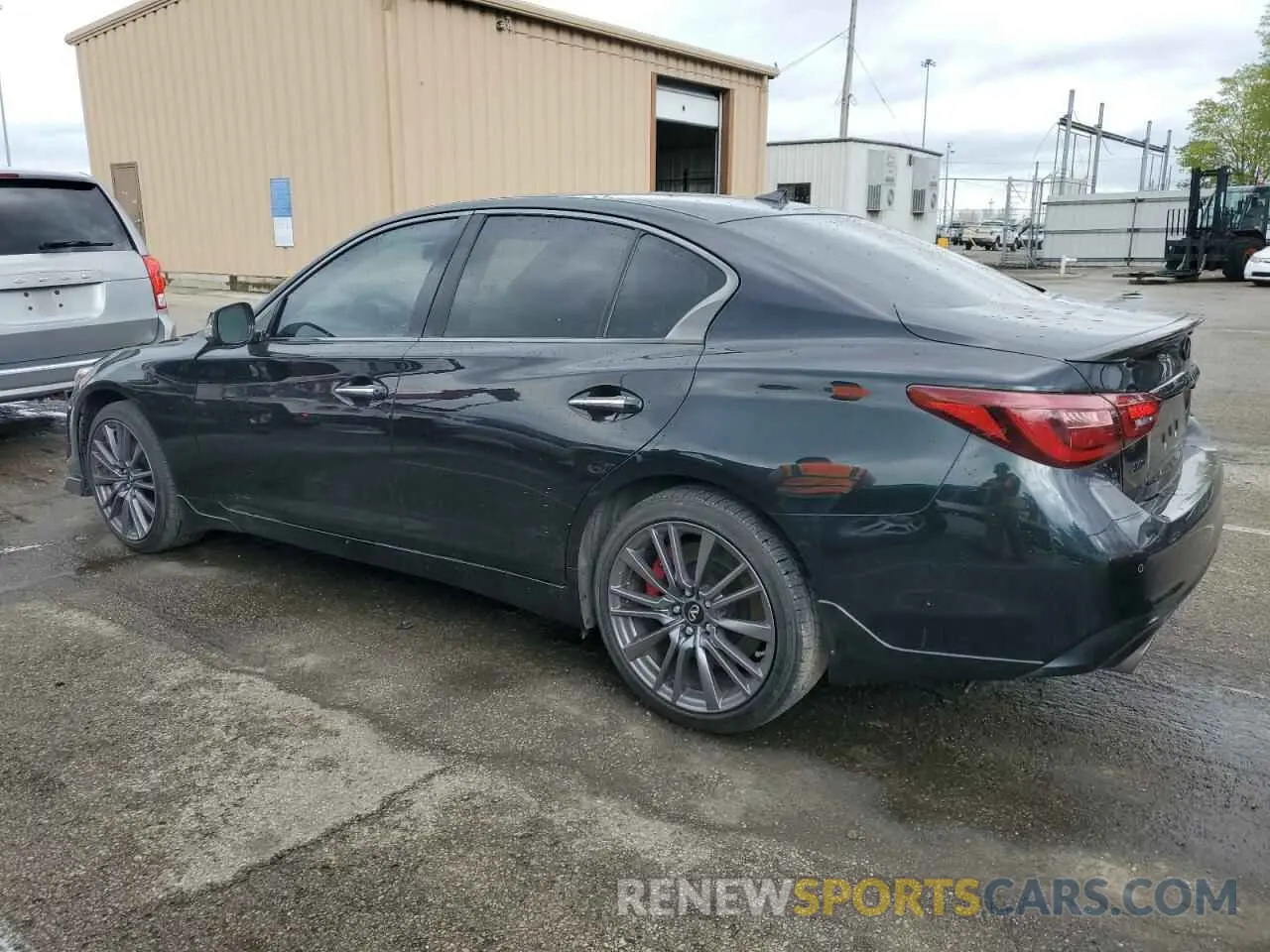 2 fotografías del automóvil dañado JN1FV7DR0PM590252 INFINITI Q50 2023