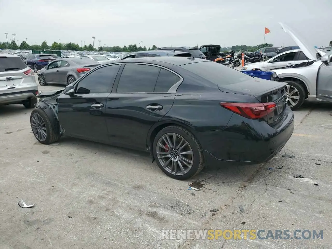 2 fotografías del automóvil dañado JN1FV7DR1PM590213 INFINITI Q50 2023