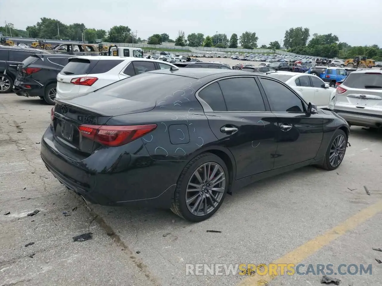 3 fotografías del automóvil dañado JN1FV7DR1PM590213 INFINITI Q50 2023