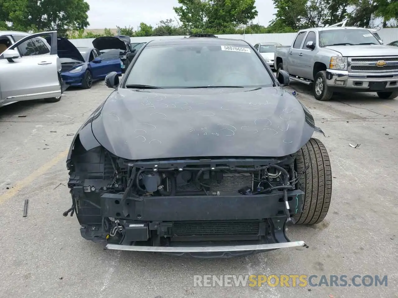 5 fotografías del automóvil dañado JN1FV7DR1PM590213 INFINITI Q50 2023