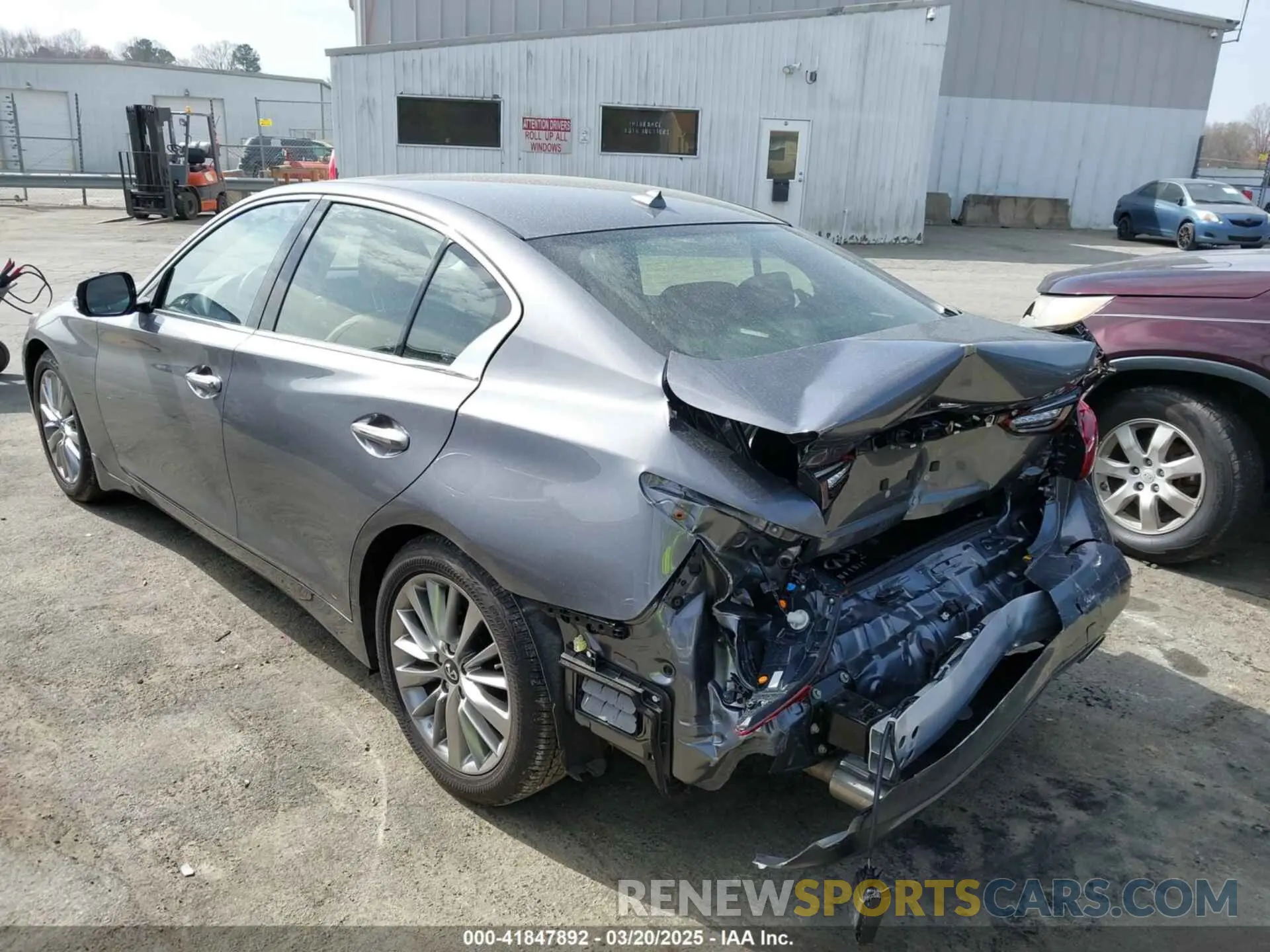 3 fotografías del automóvil dañado JN1EV7BP6RM601271 INFINITI Q50 2024